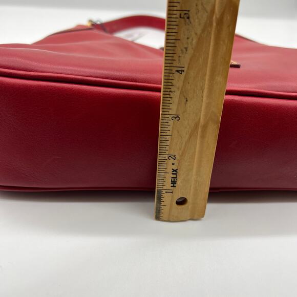 Dooney & Bourke Handbags Florentine Leather Crescent Hobo Bags Red - Picture 10 of 16